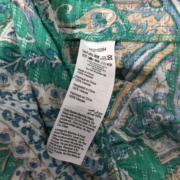 AVEOLOGY Off Shoulder Ruffled Hi Low Dress Floral Paisley Boho Print size 20 - Picture 11 of 11